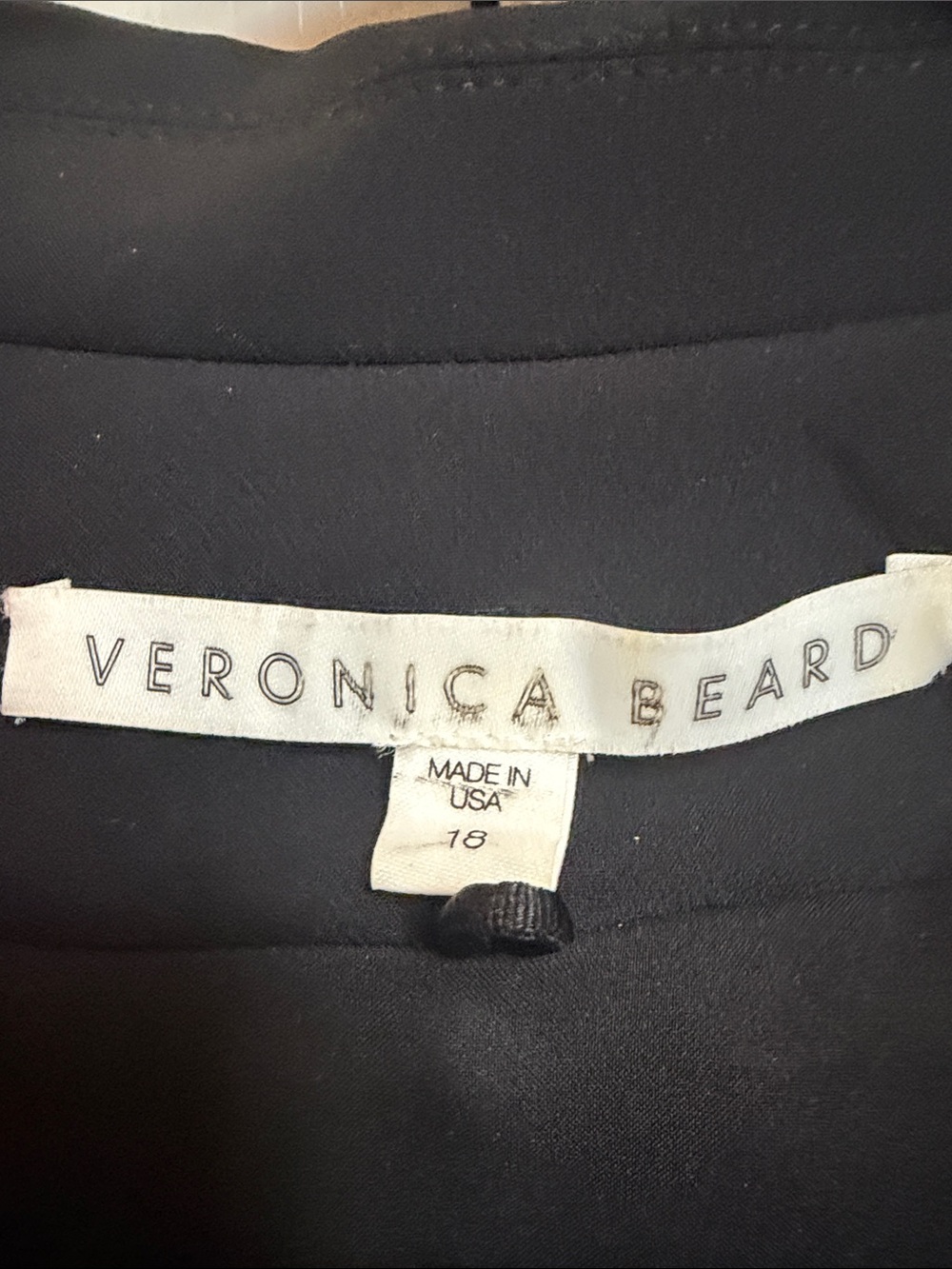 Veronica Beard Black Dickey Jacket Blazer Sz 18 - Picture 2 of 6